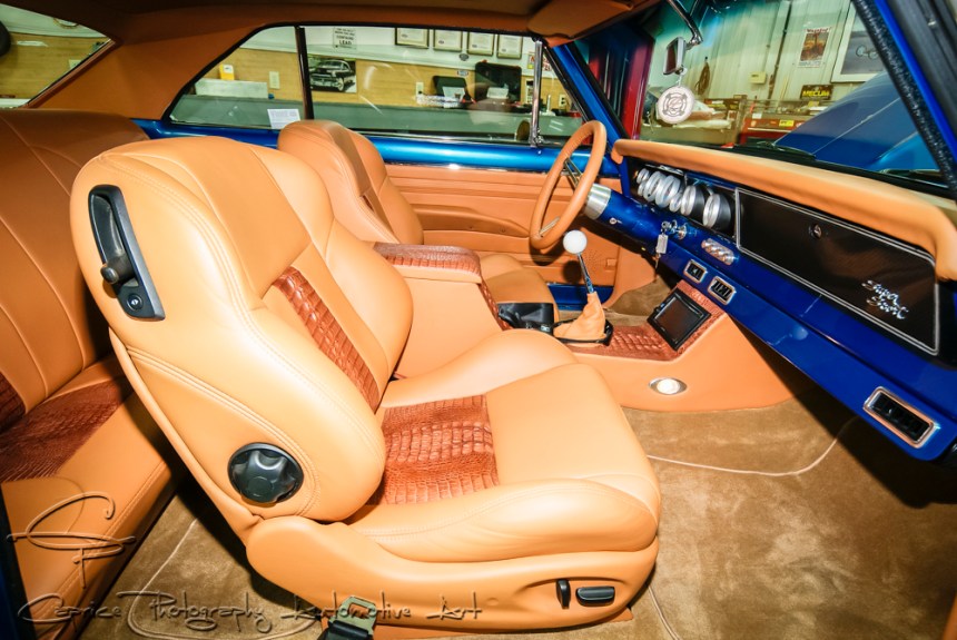 Tan leather interior
