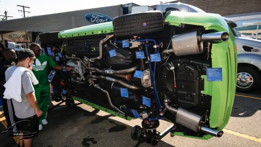 2014 Mustang undercarriage, underneath a mustang