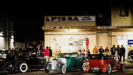hangouts, hot rods, hot rod scenes, pizza places