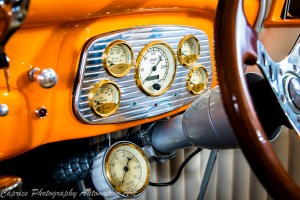 classic instrument gauges add to the vintage touch