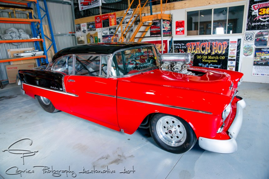 Rohan prefers the look of a pro street machine to a pure drag car and set about reinstalling the factory bling