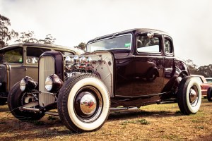 This is the first major run for SA resident Brentyn Wakefield’s 32 5 window coupe which has taken 12 years to complete. That sweet motor is a 350 Chev running a rare cross ram X1 Edelbrock manifold and 6 97 Strombergs. 
